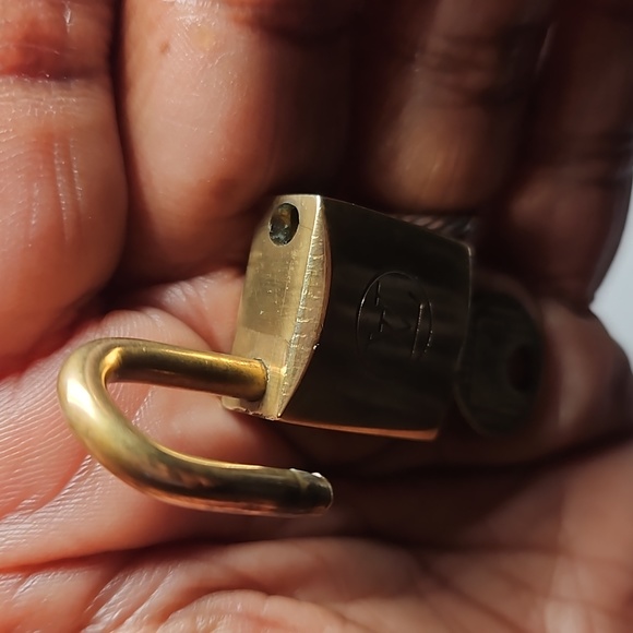 SOLD #229 Vintage Louis Vuitton Lock & Key Set - Picture 4 of 4